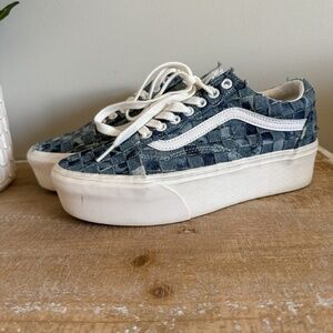 Vans Old Skool Stackform Woven Denim Sneakers
